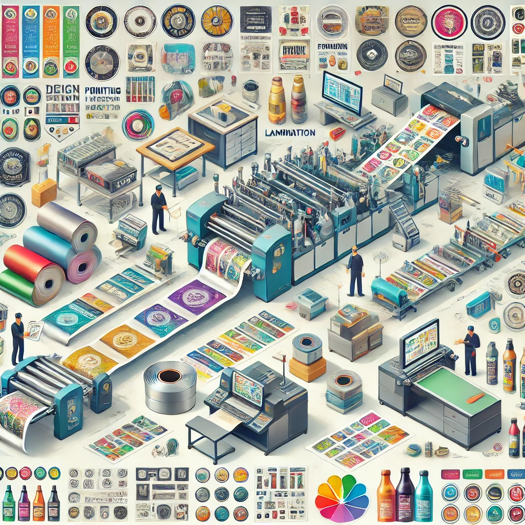 Quy Trình Sản Xuất Nhãn Decal Flexo